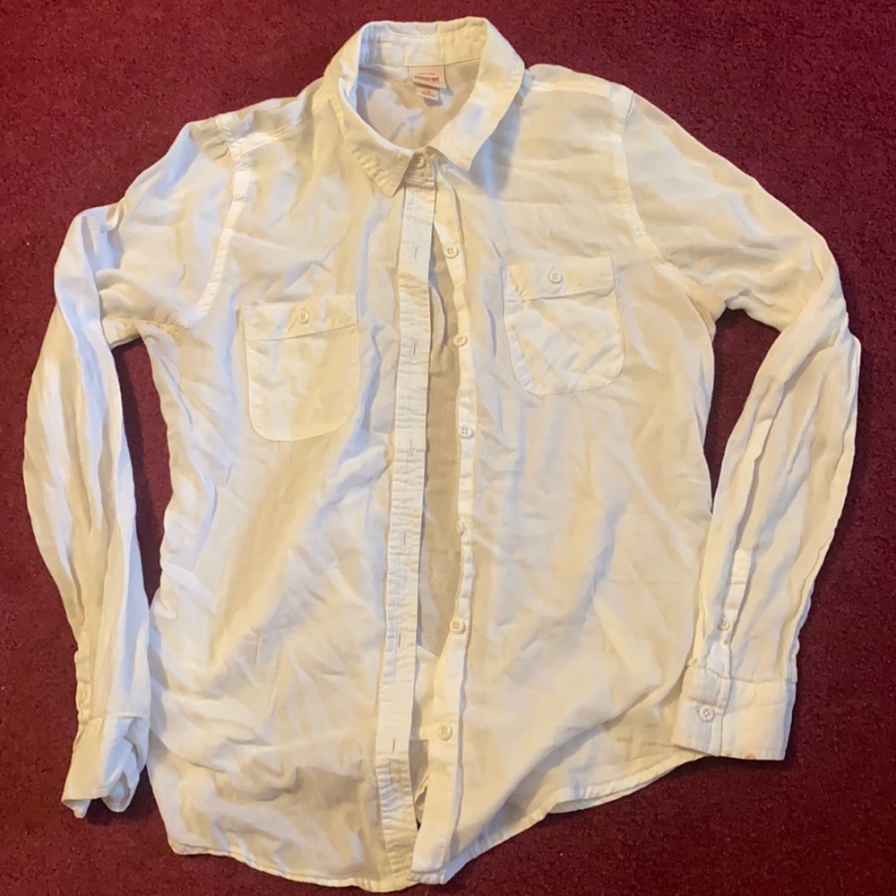 Mossimo supply co. Ladies full button shirt